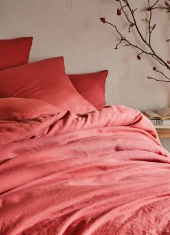 Outlet Bouchara HOUSSE DE COUETTE EN LIN LAVÉ MARSALA