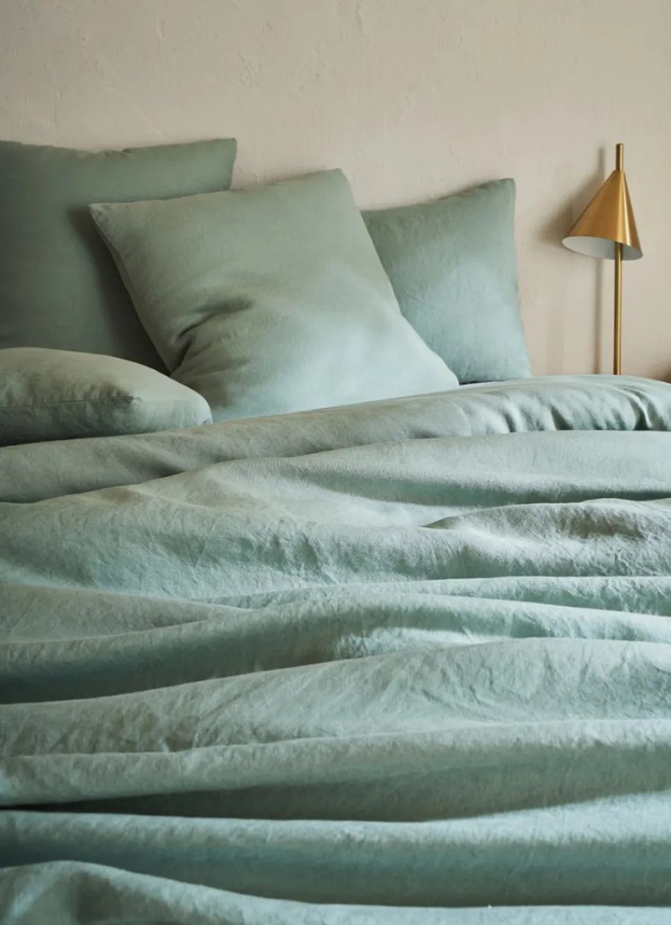 Sale Bouchara HOUSSE DE COUETTE EN LIN LAVÉ SAUGE