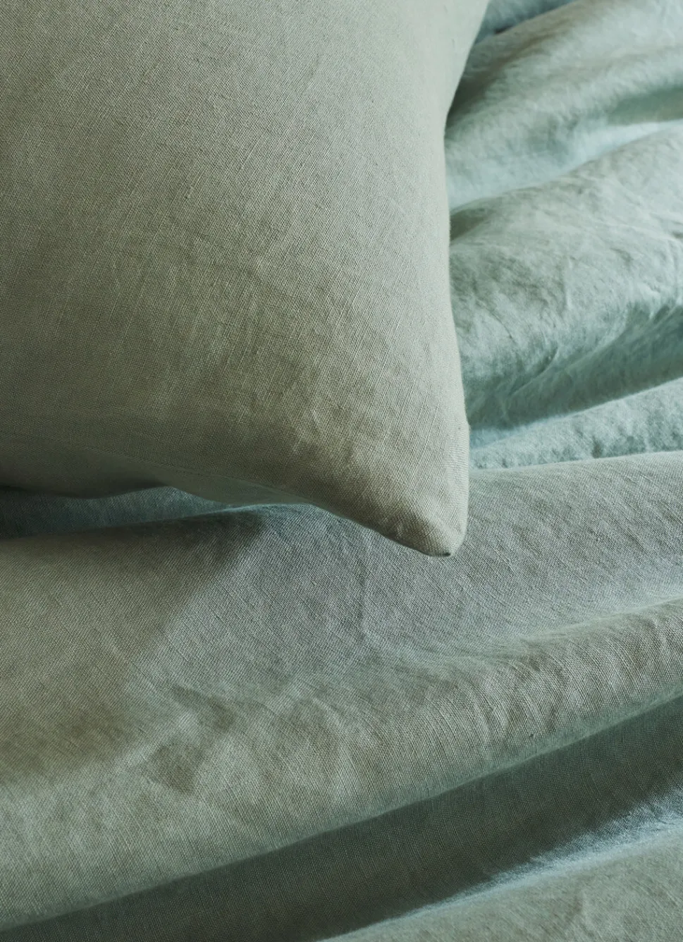 Sale Bouchara HOUSSE DE COUETTE EN LIN LAVÉ SAUGE