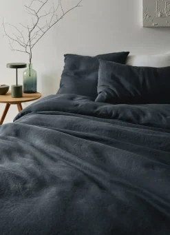 Sale Bouchara HOUSSE DE COUETTE EN LIN LAVÉ CHARBON