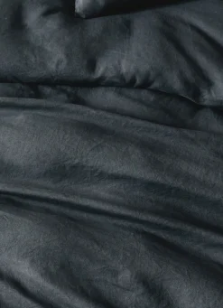 Sale Bouchara HOUSSE DE COUETTE EN LIN LAVÉ CHARBON