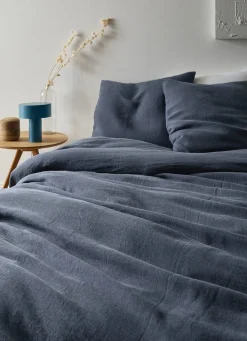 Outlet Bouchara HOUSSE DE COUETTE EN LIN LAVÉ DENIM