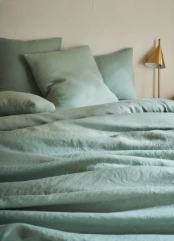 New Bouchara HOUSSE DE COUETTE EN LIN LAVÉ SAUGE