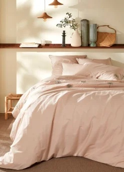 Outlet Bouchara HOUSSE DE COUETTE EN PERCALE BRODÉE GUINÉE SEIGLE