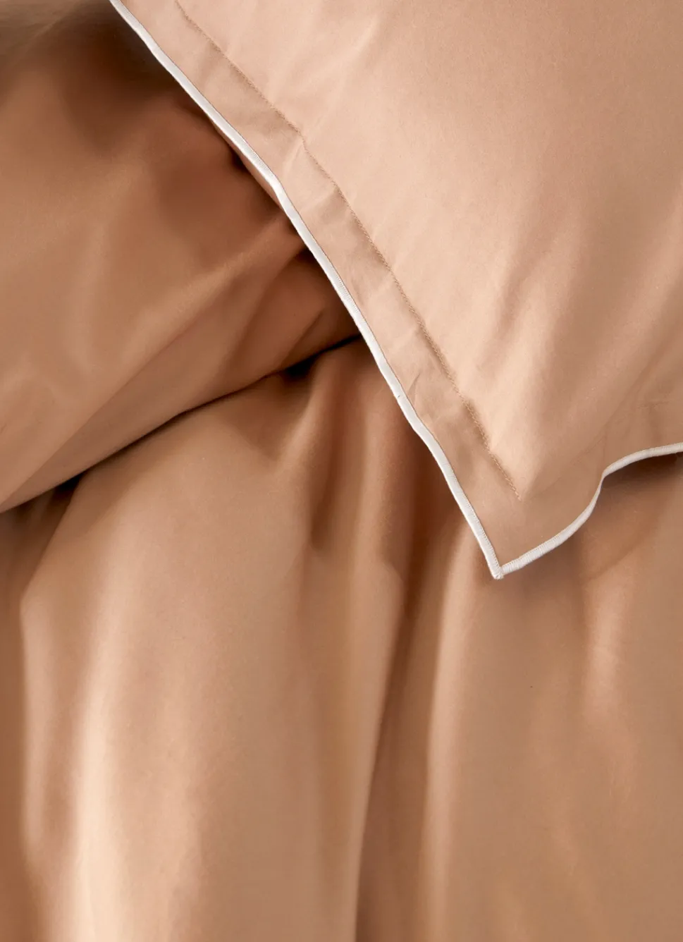 Online Bouchara HOUSSE DE COUETTE EN SATIN DE COTON LAVÉ MOKA