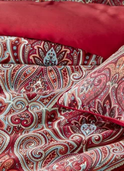 Sale Bouchara HOUSSE DE COUETTE EN SATIN DE COTON SUBLIME ROUGE