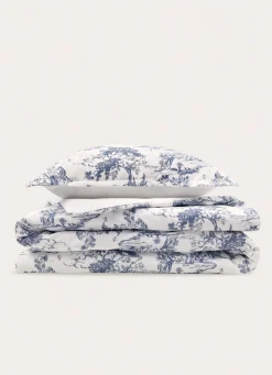 New Bouchara HOUSSE DE COUETTE EN SATIN DE COTON HÉLOÏSE ARDOISE