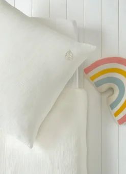 Discount Bouchara HOUSSE DE COUETTE ENFANT EN GAZE DE COTON LAIT