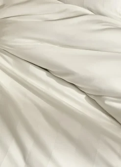 Discount Bouchara HOUSSE DE COUETTE RAYÉE EN SATIN DE COTON IVOIRE