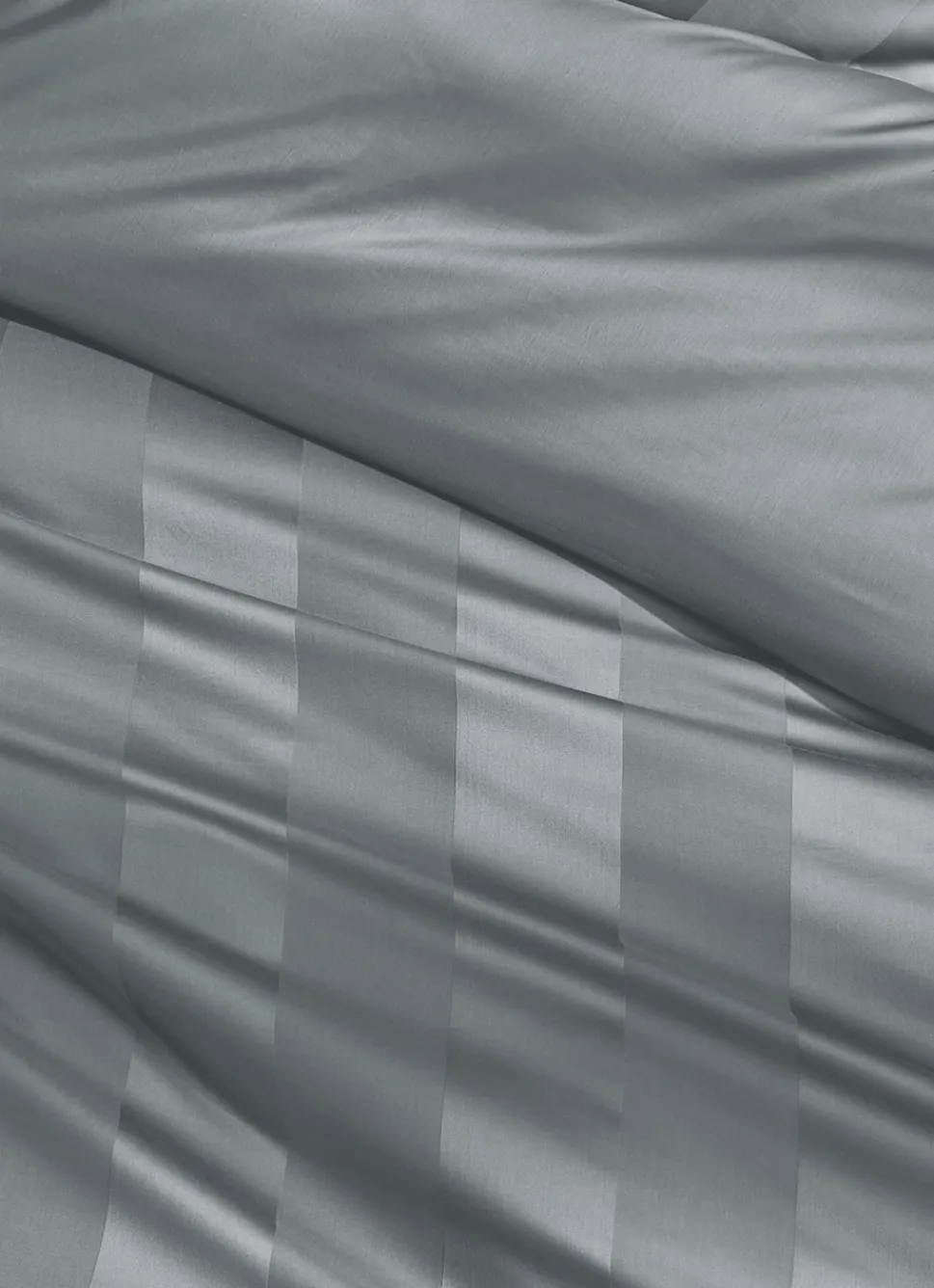 Hot Bouchara HOUSSE DE COUETTE RAYÉE EN SATIN DE COTON GLACIER