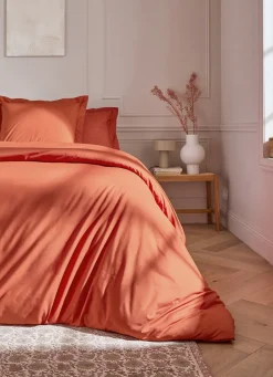 Discount Bouchara HOUSSE DE COUETTE UNIE EN PERCALE DE COTON TERRE