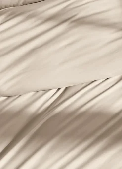 Discount Bouchara HOUSSE DE COUETTE UNIE EN PERCALE DE COTON SABLE