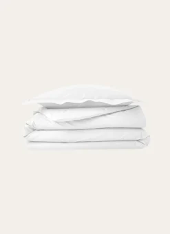 Best Bouchara HOUSSE DE COUETTE UNIE EN PERCALE DE COTON BLANC