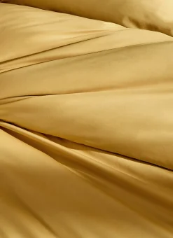 Outlet Bouchara HOUSSE DE COUETTE UNIE EN PERCALE DE COTON JAUNE MOUTARDE