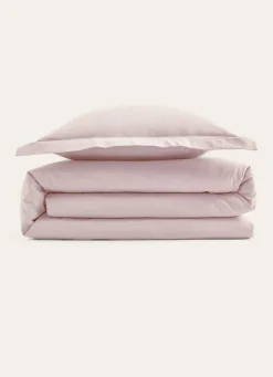 Bouchara HOUSSE DE COUETTE UNIE EN COTON ROSE CLAIR