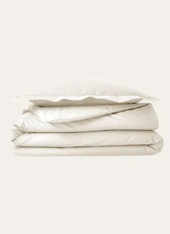 Best Bouchara HOUSSE DE COUETTE UNIE EN PERCALE DE COTON ECRU