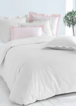 Hot Bouchara HOUSSE DE COUETTE UNIE EN COTON BLANC