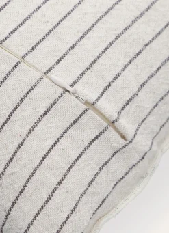 New Bouchara HOUSSE DE COUSSIN À FINES RAYURES BICOLORES BEIGE