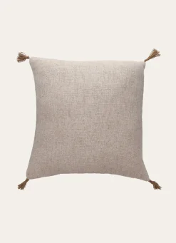 New Bouchara HOUSSE DE COUSSIN AVEC POMPONS ÉCRU