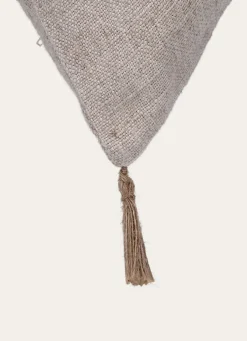 New Bouchara HOUSSE DE COUSSIN AVEC POMPONS ÉCRU