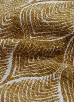 Sale Bouchara HOUSSE DE COUSSIN EN JACQUARD CHENILLE OCRE