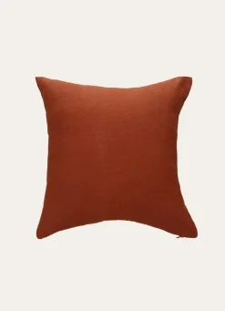 New Bouchara HOUSSE DE COUSSIN EN LIN LAVÉ MARRON