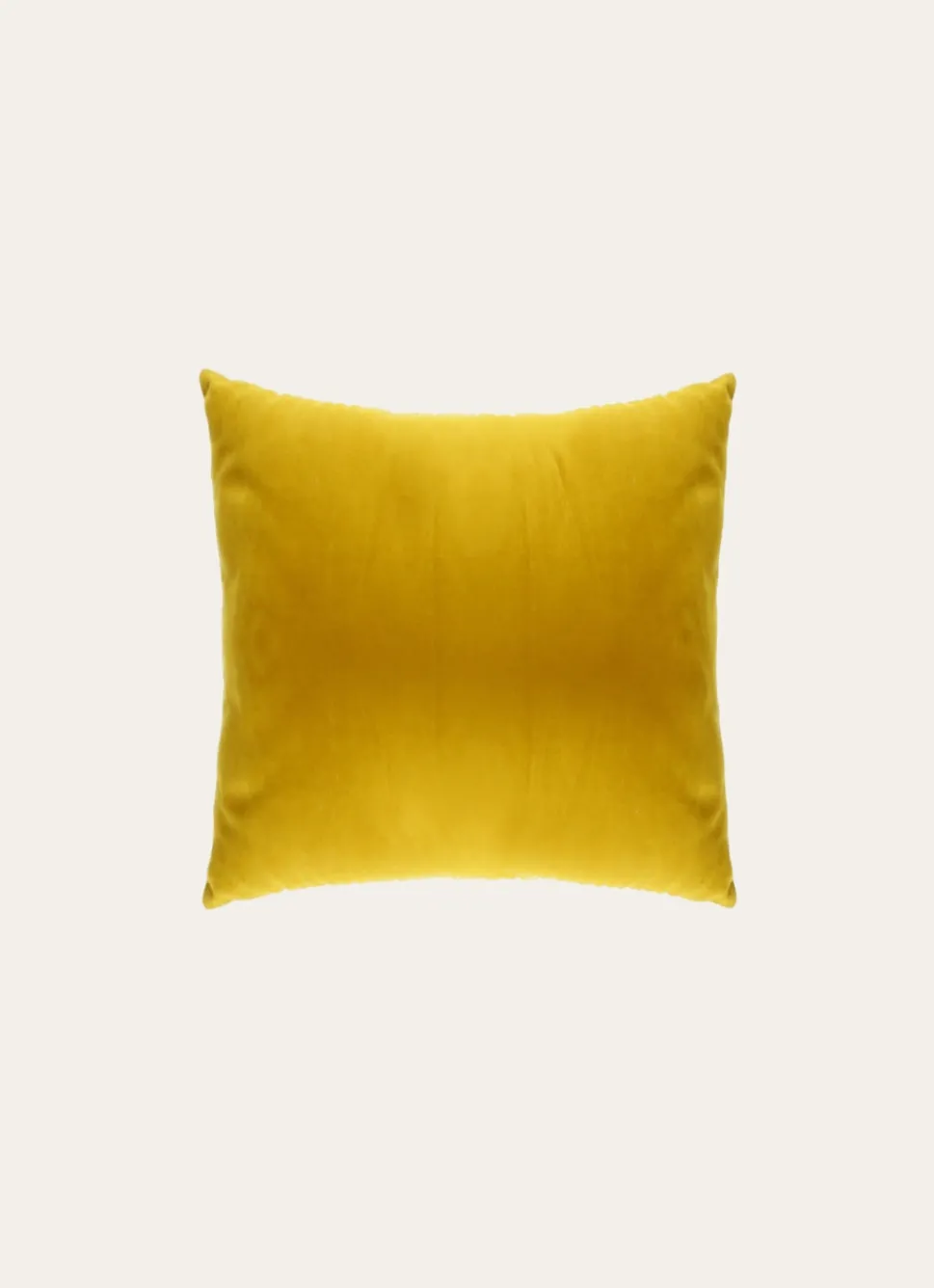 Discount Bouchara HOUSSE DE COUSSIN EN VELOURS AVEC DOS CHAMBRAY OCRE