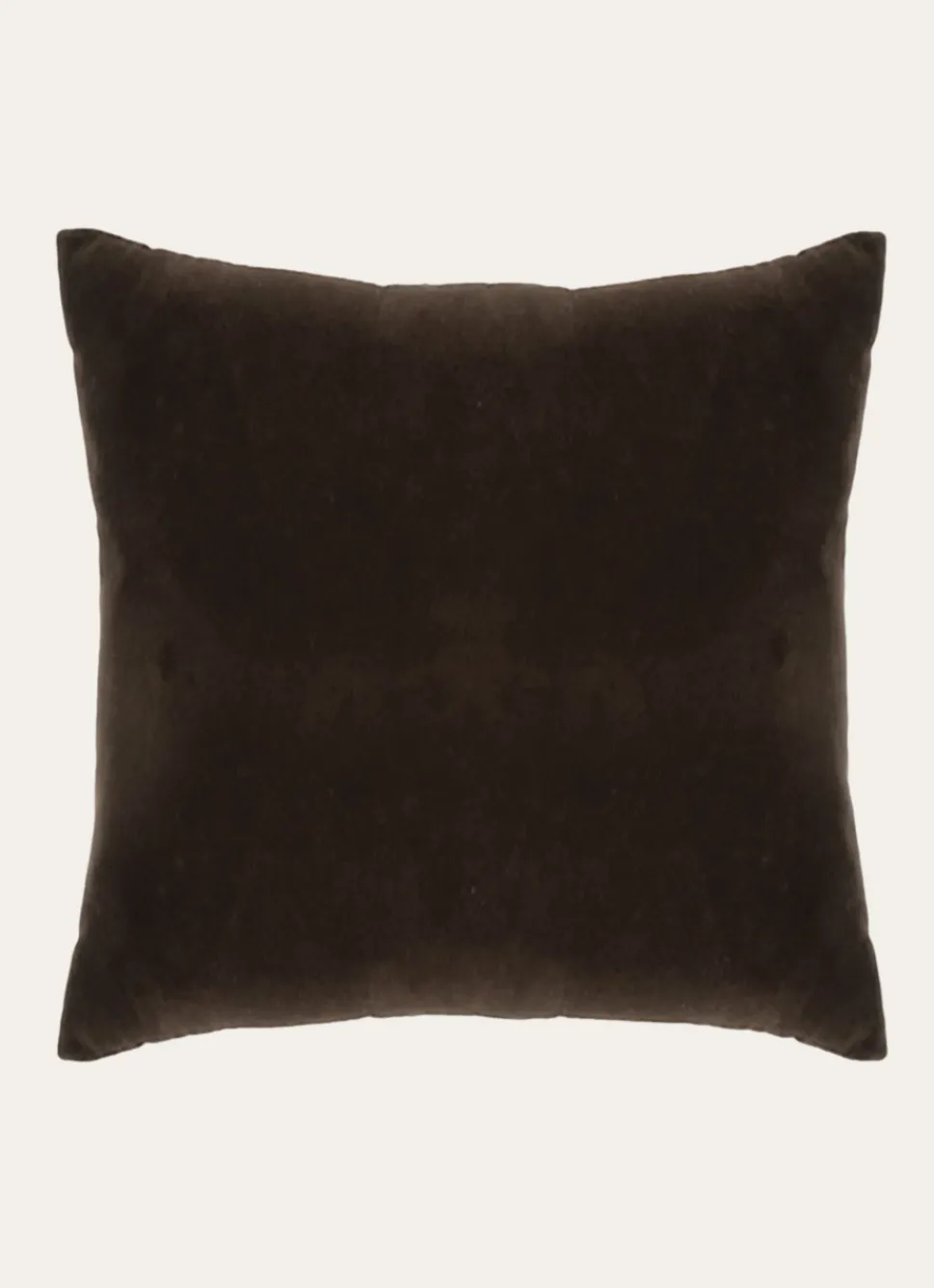 Clearance Bouchara HOUSSE DE COUSSIN EN VELOURS AVEC DOS CHAMBRAY Noir
