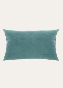 Hot Bouchara HOUSSE DE COUSSIN EN VELOURS AVEC DOS CHAMBRAY BLEU INDIGO