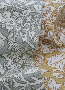 Online Bouchara HOUSSE DE COUSSIN IMPRIMÉ FLORAL EN COTON JAUNE