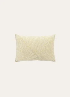 Hot Bouchara HOUSSE DE COUSSIN JACQUARD MOTIF FEUILLES ÉCRU