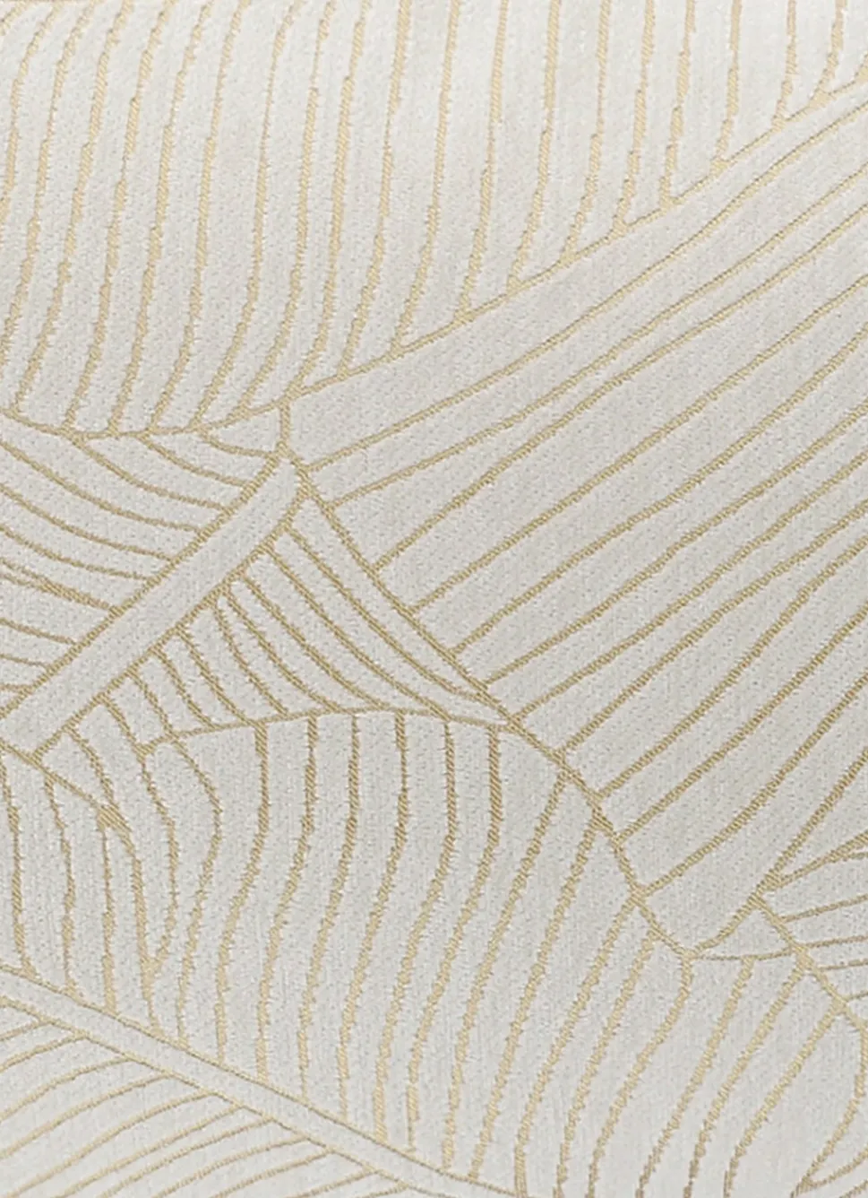 Hot Bouchara HOUSSE DE COUSSIN JACQUARD MOTIF FEUILLES ÉCRU