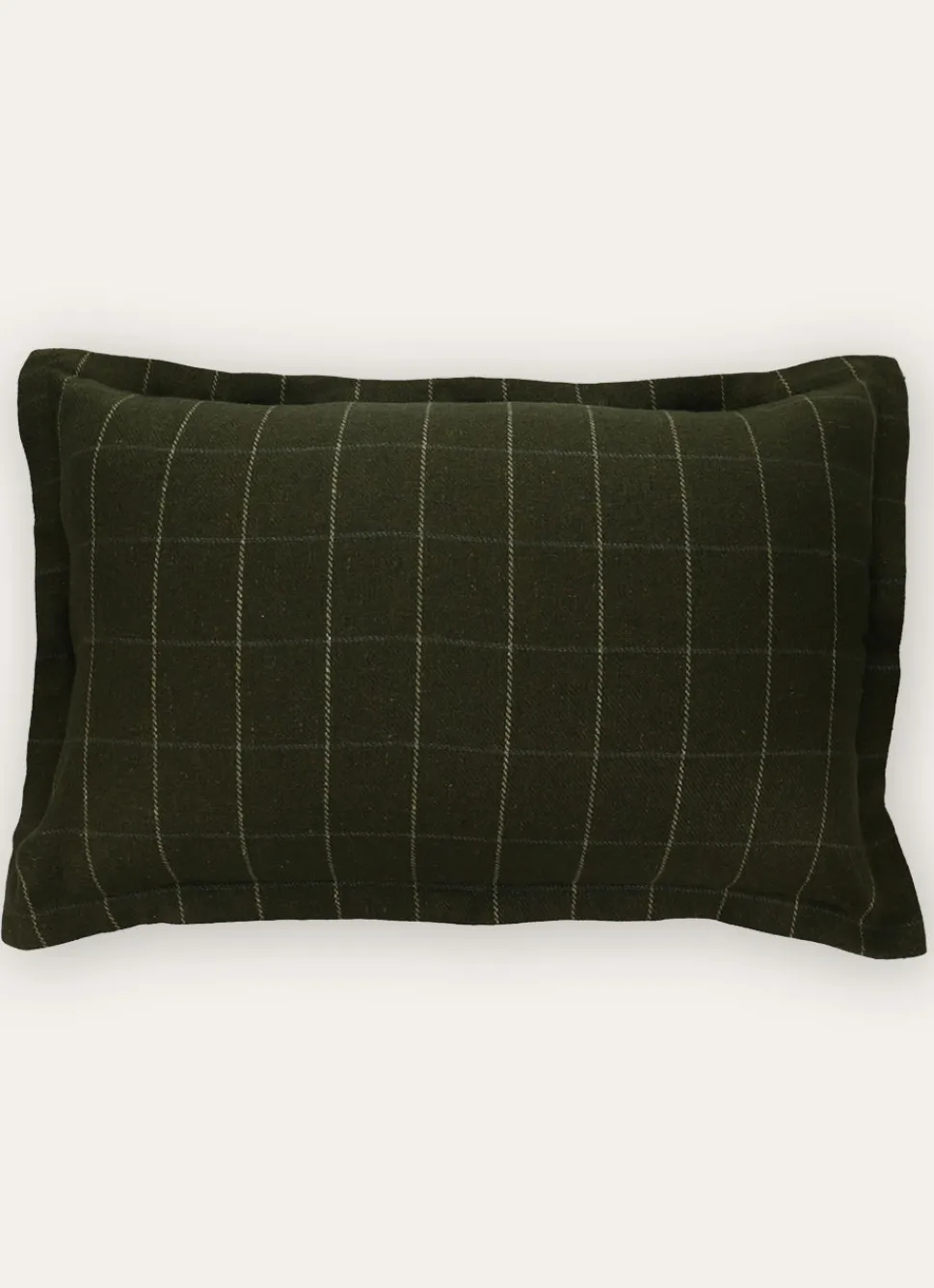 Best Bouchara HOUSSE DE COUSSIN JACQUARD À CARREAUX VERT FONCE