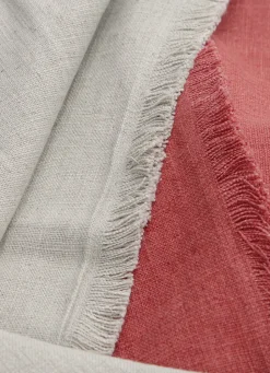 Hot Bouchara HOUSSE DE COUSSIN TEXTURÉE À MINI FRANGE BRIQUE