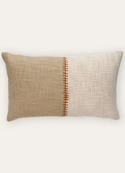 Online Bouchara HOUSSE DE COUSSIN TEXTURÉE BRODÉE BEIGE