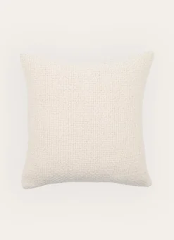 Clearance Bouchara HOUSSE DE COUSSIN UNIE AVEC TISSAGE FANTAISIE ECRU