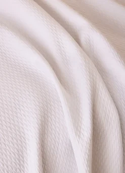 Online Bouchara JETÉ DE LIT JACQUARD EN COTON LUMEL BLANC