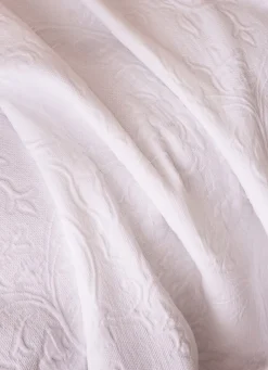 Best Bouchara JETE DE LIT JACQUARD EN COTON AVIGNON BLANC