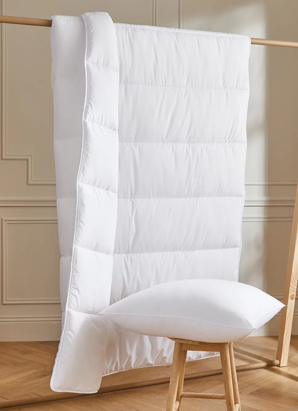 Discount Bouchara KIT DE LITERIE COUETTE ET OREILLER 350GR - DODO BLANC