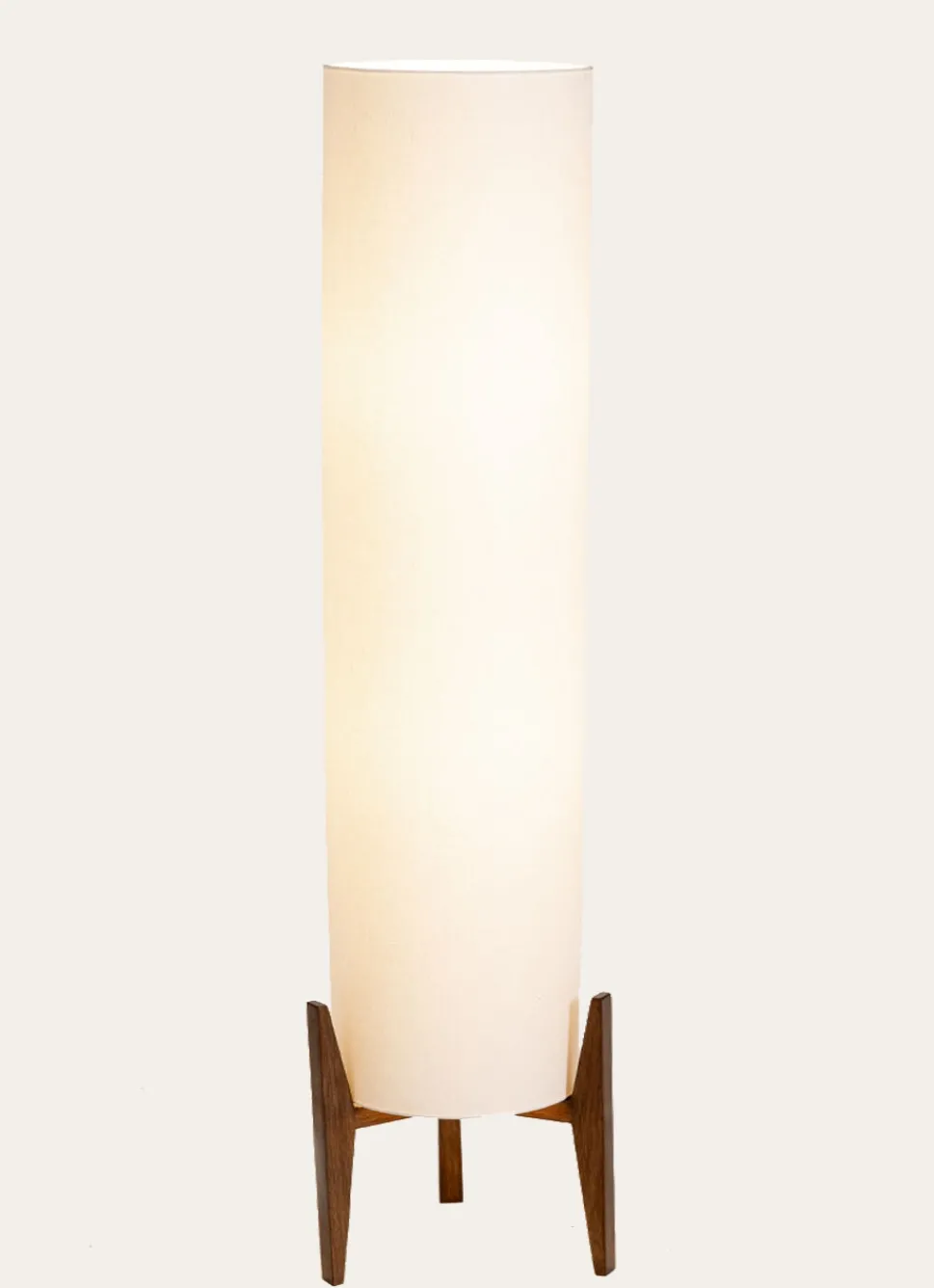 Sale Bouchara LAMPADAIRE TUBE ECRU/BOIS