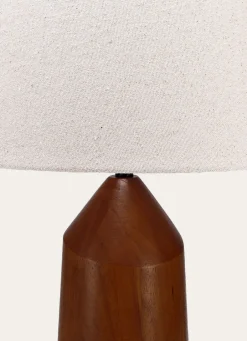 Online Bouchara LAMPE À POSER BURO BOIS MARRON/ÉCRU