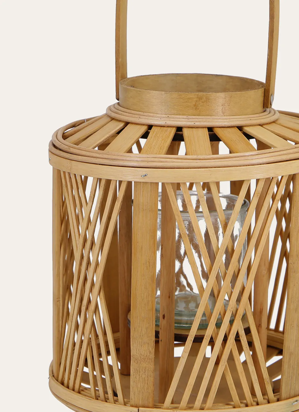 Online Bouchara LANTERNE EN BAMBOU AVEC PHOTOPHORE NATUREL