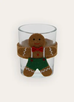 Online Bouchara LOT 2 PHOTOPHORES DE NOËL MR & MME PAIN D'ÉPICES BRUN