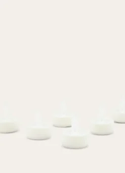 Online Bouchara LOT DE 6 BOUGIES LED FORMAT CHAUFFE-PLATS ECRU