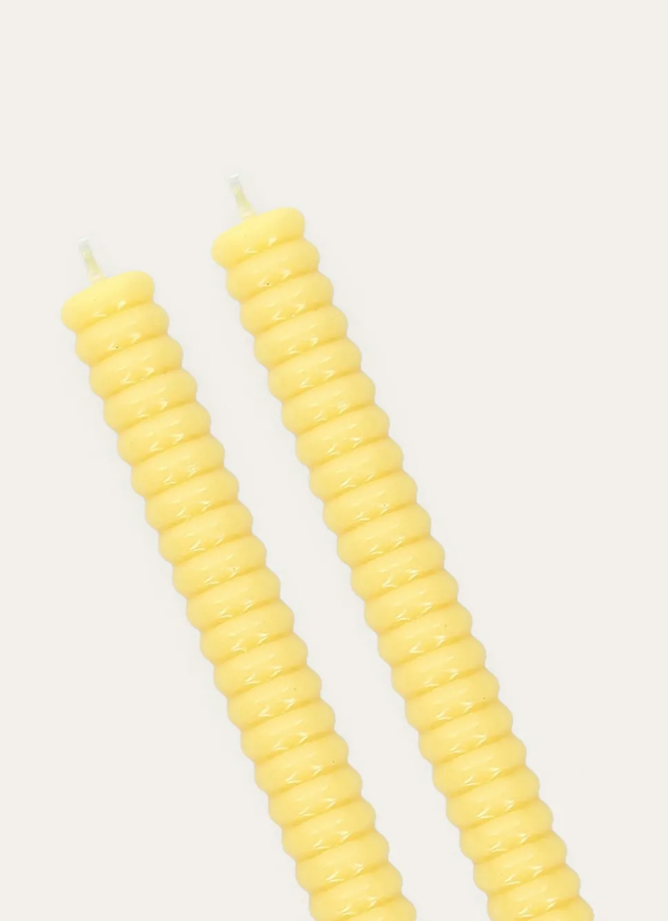 Best Bouchara LOT DE 2 BOUGIES TORSADÉES JAUNE