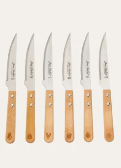 Hot Bouchara LOT DE 6 COUTEAUX GRILL - UN NOËL À LA FRANÇAISE NATUREL