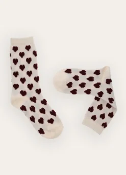 Sale Bouchara LOT DE 2 PAIRES DE CHAUSSETTES CARRIE ROUGE BORDEAUX