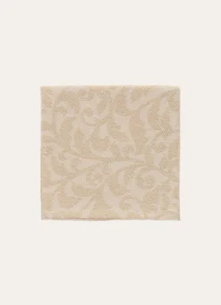 Clearance Bouchara LOT DE 2 SERVIETTES DE TABLE JACQUARD DORÉ ÉCRU