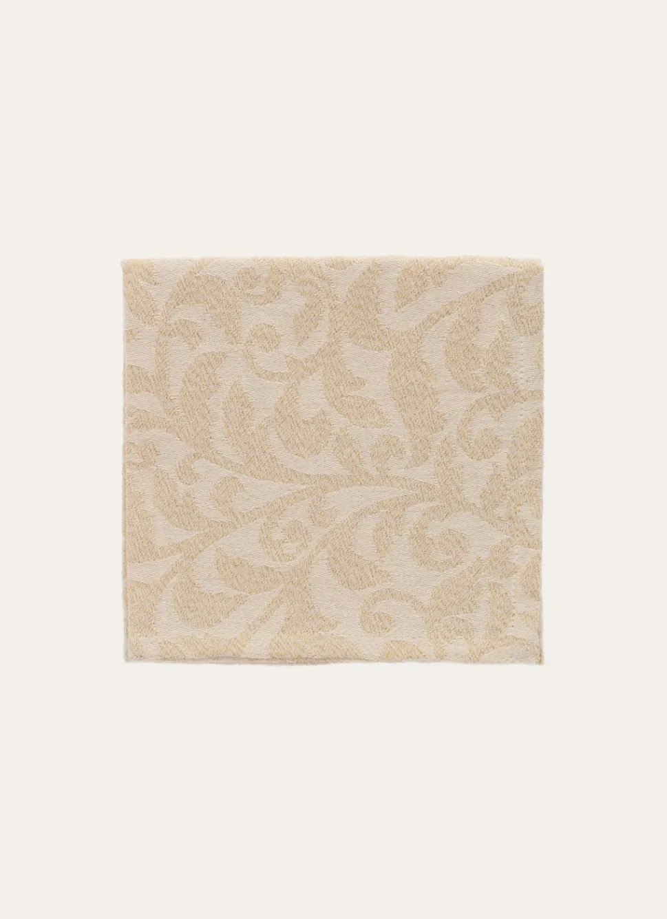 Clearance Bouchara LOT DE 2 SERVIETTES DE TABLE JACQUARD DORÉ ÉCRU