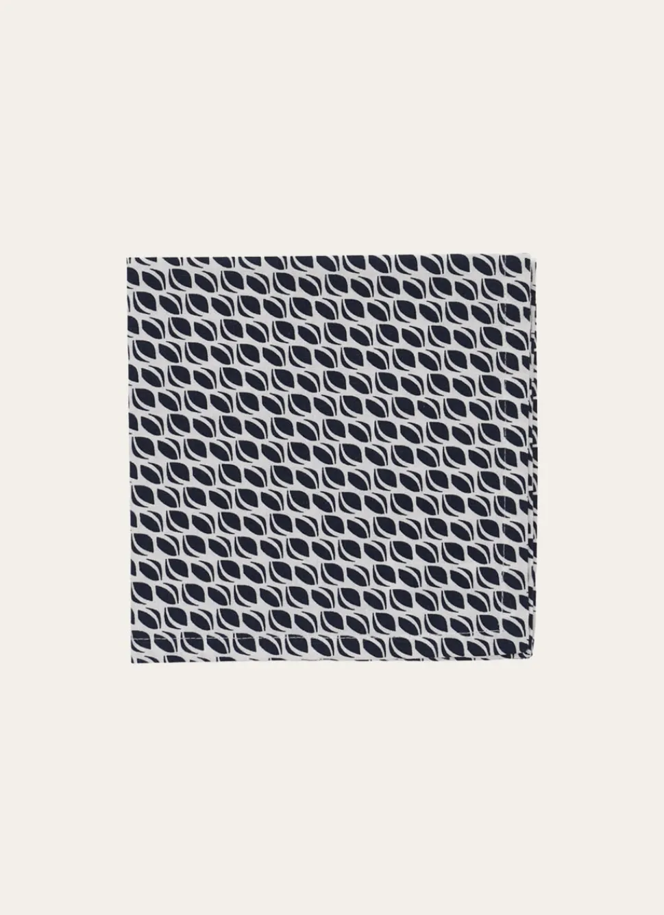 Best Bouchara LOT DE 2 SERVIETTES DE TABLE EN COTON IMPRIMÉ BLANC/MARINE